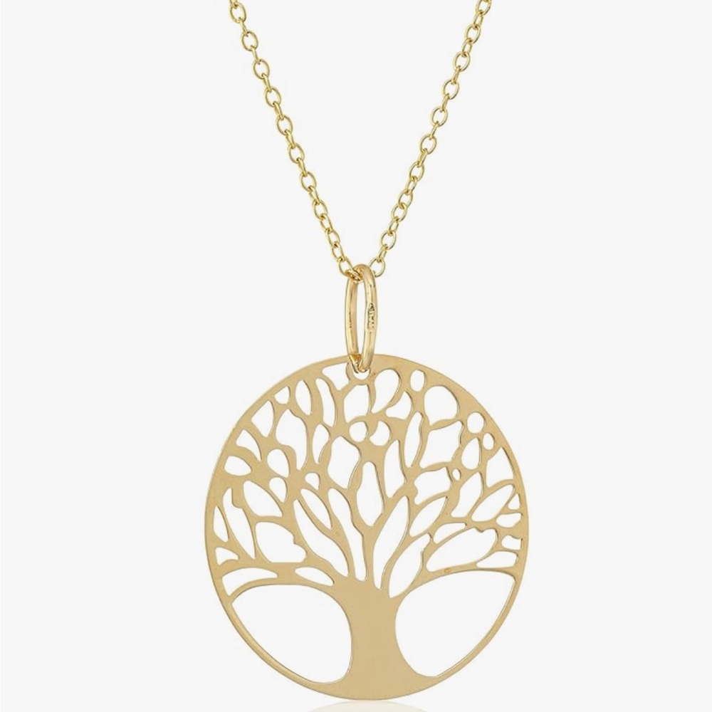 18k Gold over Silver Tree of Life necklace